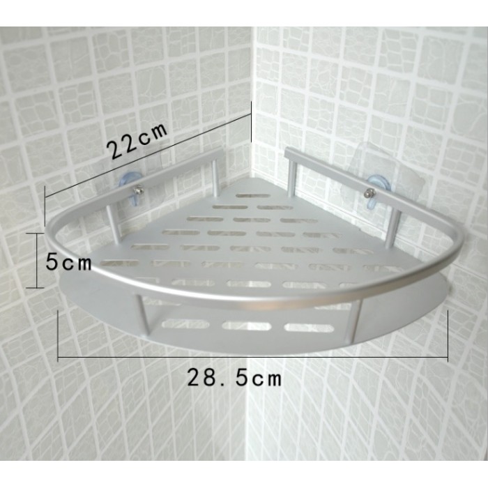 OSUKI Bathroom Corner Shelf Adhesive Aluminium Rack